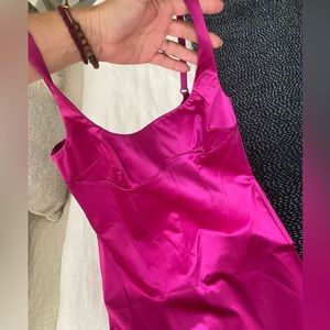 Vintage D&G satin finish sheath dress in Fuschia!!! Stunner. Amazing condition.